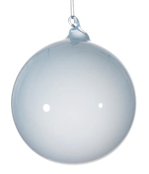 Jim Marvin Light Denim Blue Bubblegum Glass Ornaments