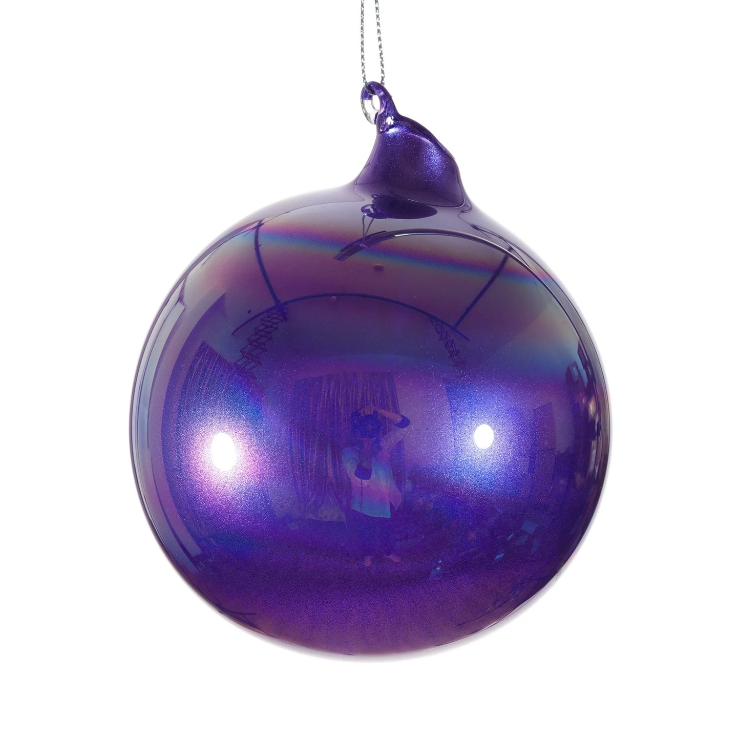 Jim Marvin Purple Pearl Glass Ball Ornaments