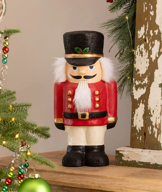 Chestnut Charlie Nutcracker, Paper Mache