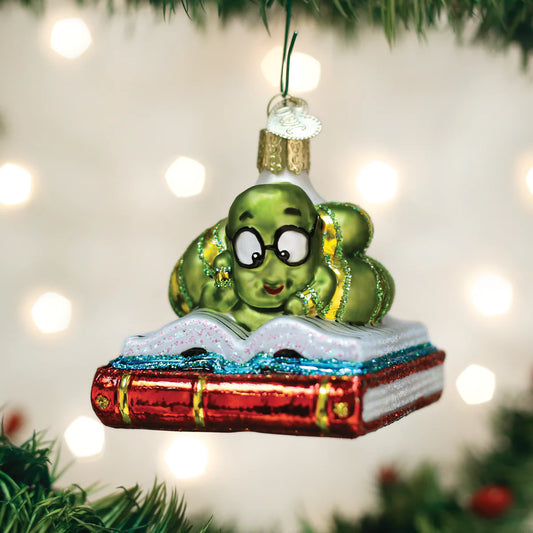 Benjamin the Bookworm Ornament