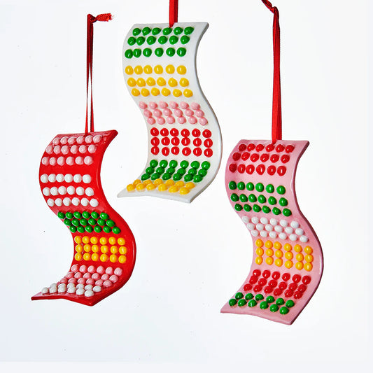 Candy Button Strips Ornaments