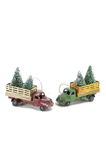 Tin Tree Farm Truck Ornament