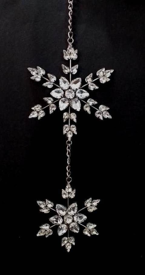 Jeweled Snowflakes Dangler Ornament