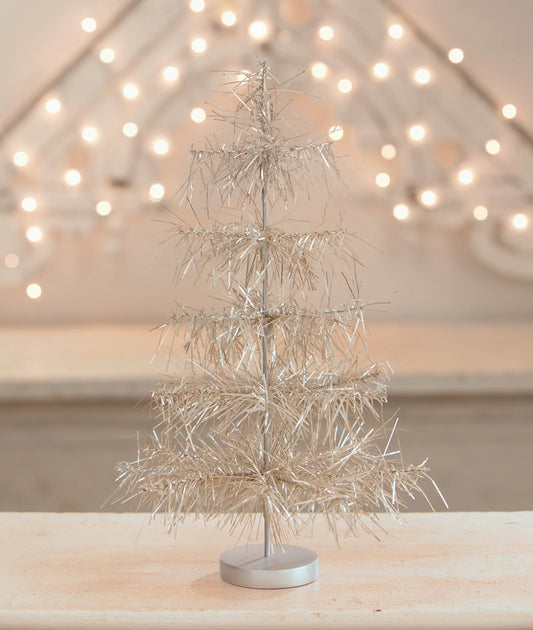 Icicle Shiny Trim Tree 18"