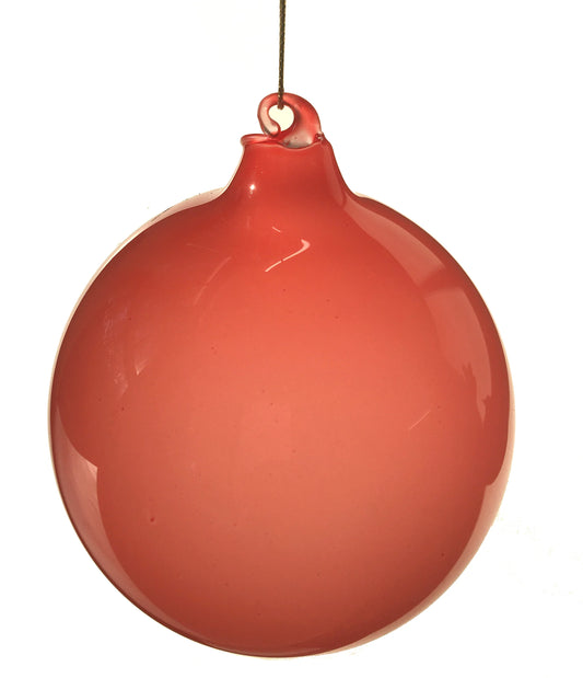 Jim Marvin Coral Bubblegum Glass Ball Ornaments