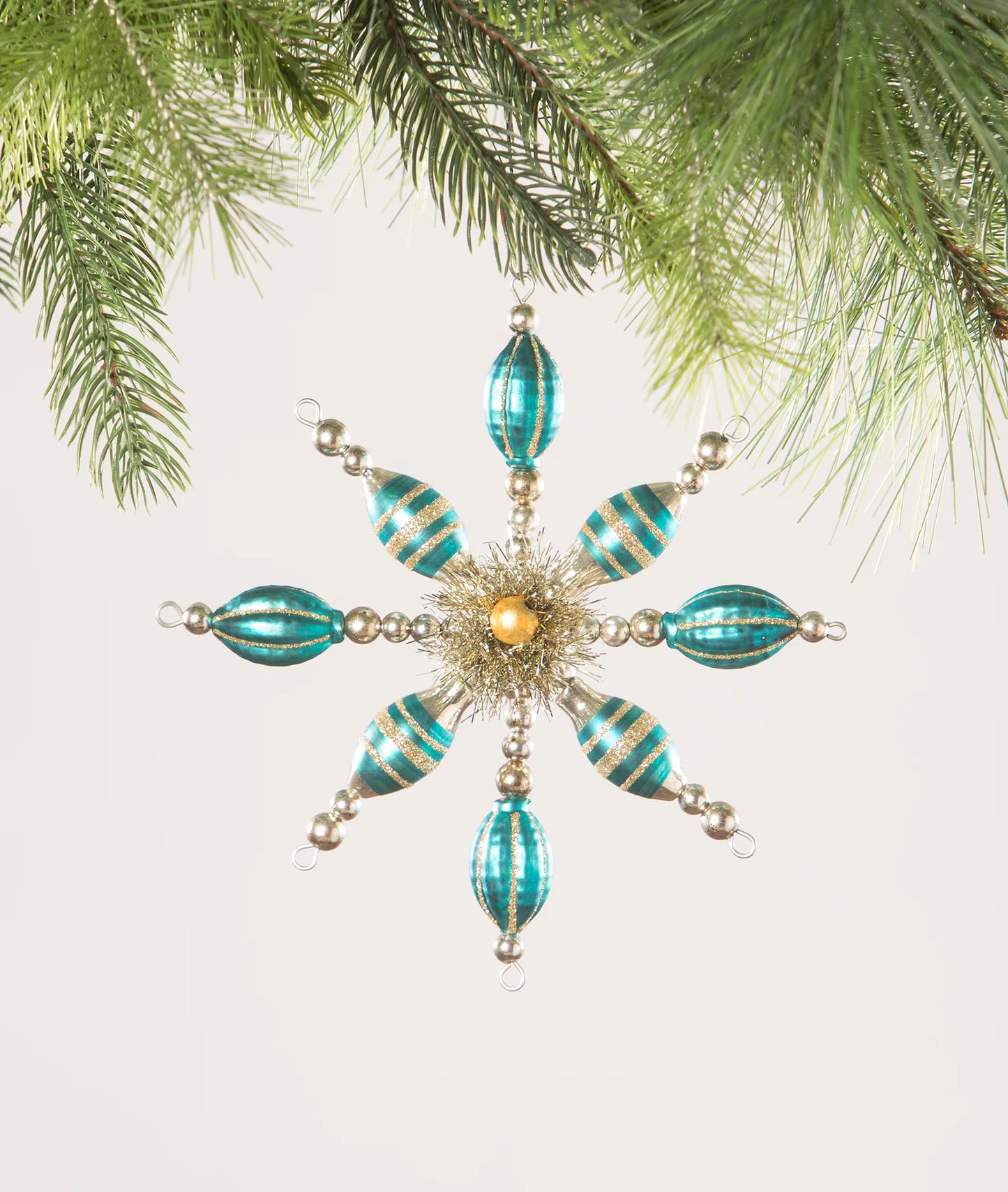 Turquoise Starburst Ornament