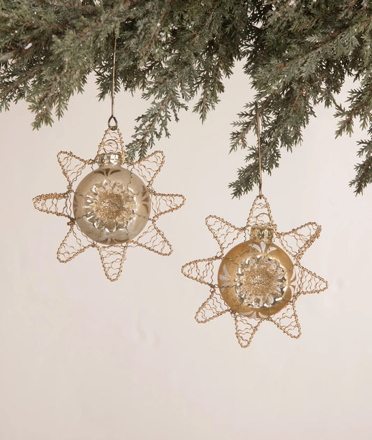 Peaceful Star Glass Ornaments