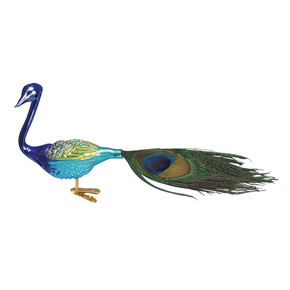 Magnificent Peacock Ornament Clip