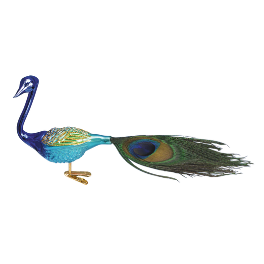 Magnificent Peacock Ornament Clip
