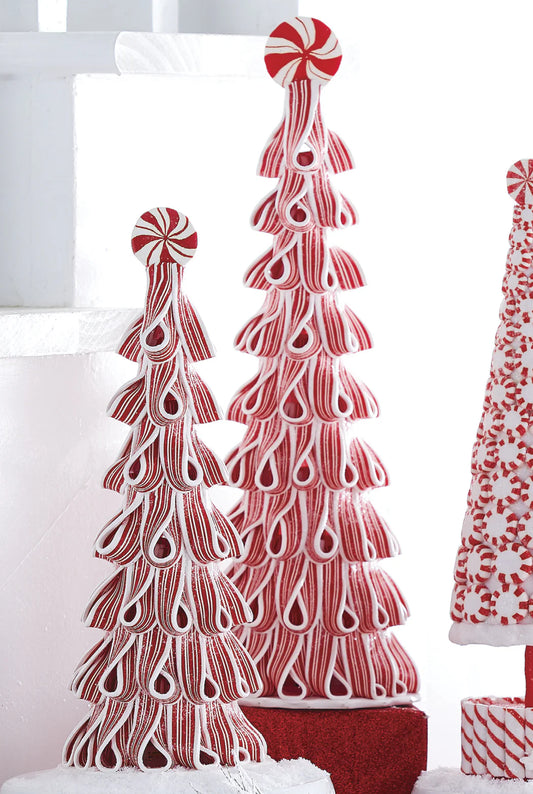 Peppermint Ribbon Candy Trees