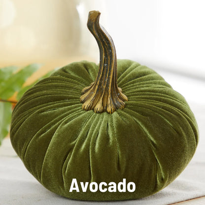 Velvet Pumpkin, Avocado Green
