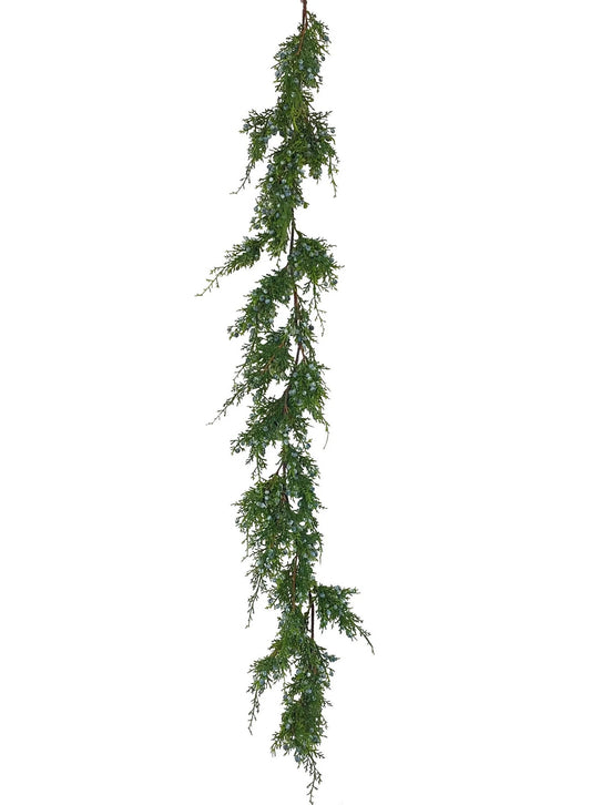 Juniper Garland with Blue Berries