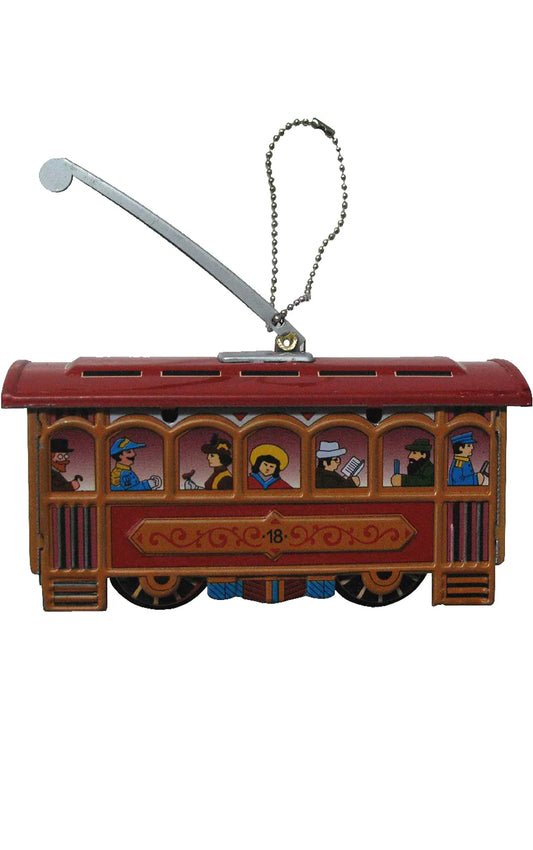 Cable Car Tin Toy Reproduction Ornament