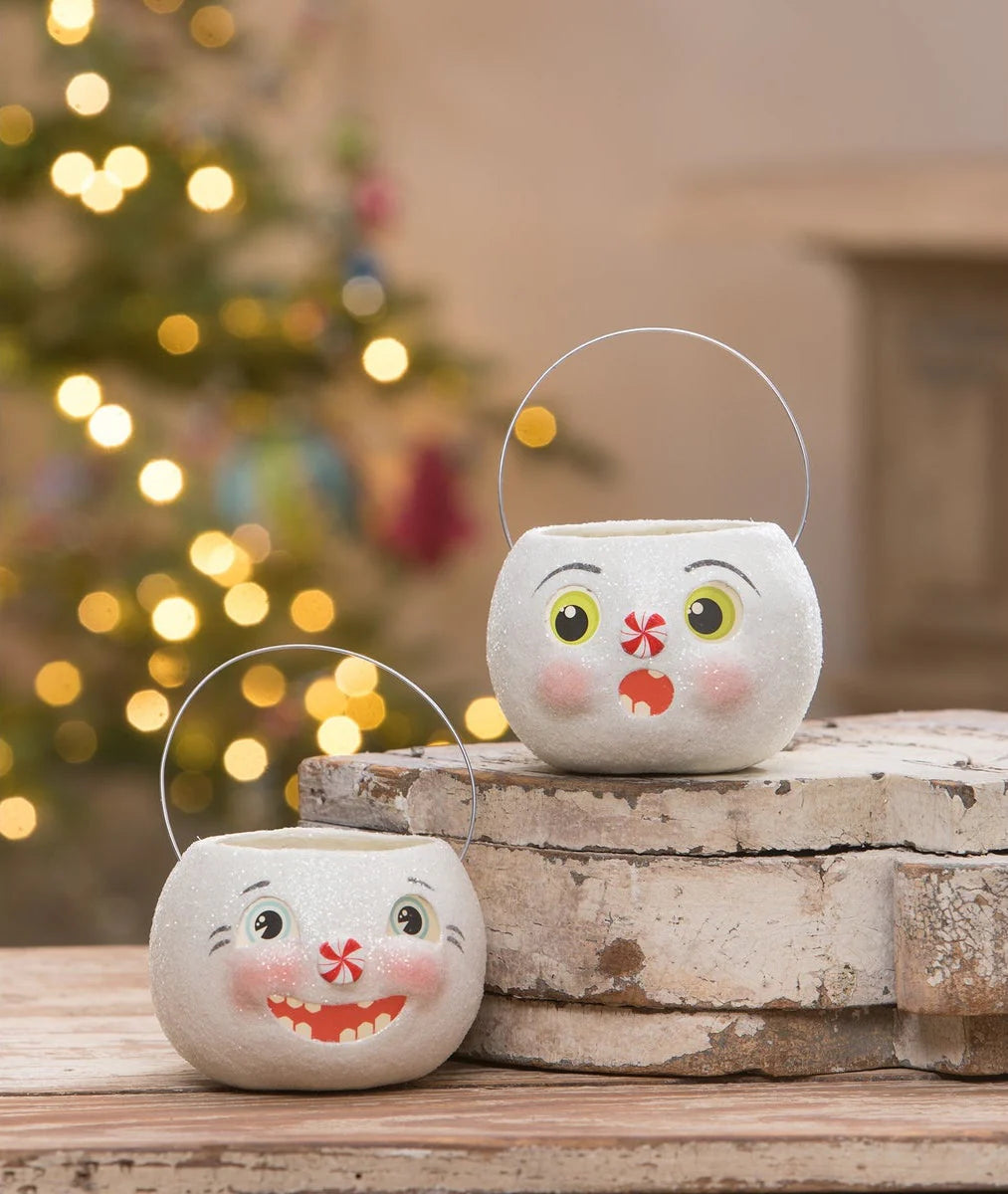 Surprised Snowman Bucket