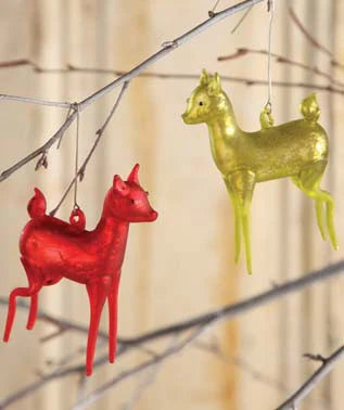 Retro Mercury Deer Ornament