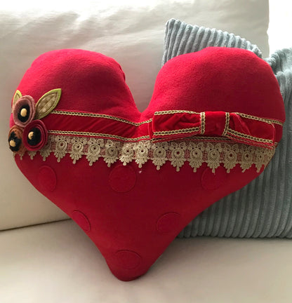 Heart-Shaped Pillow