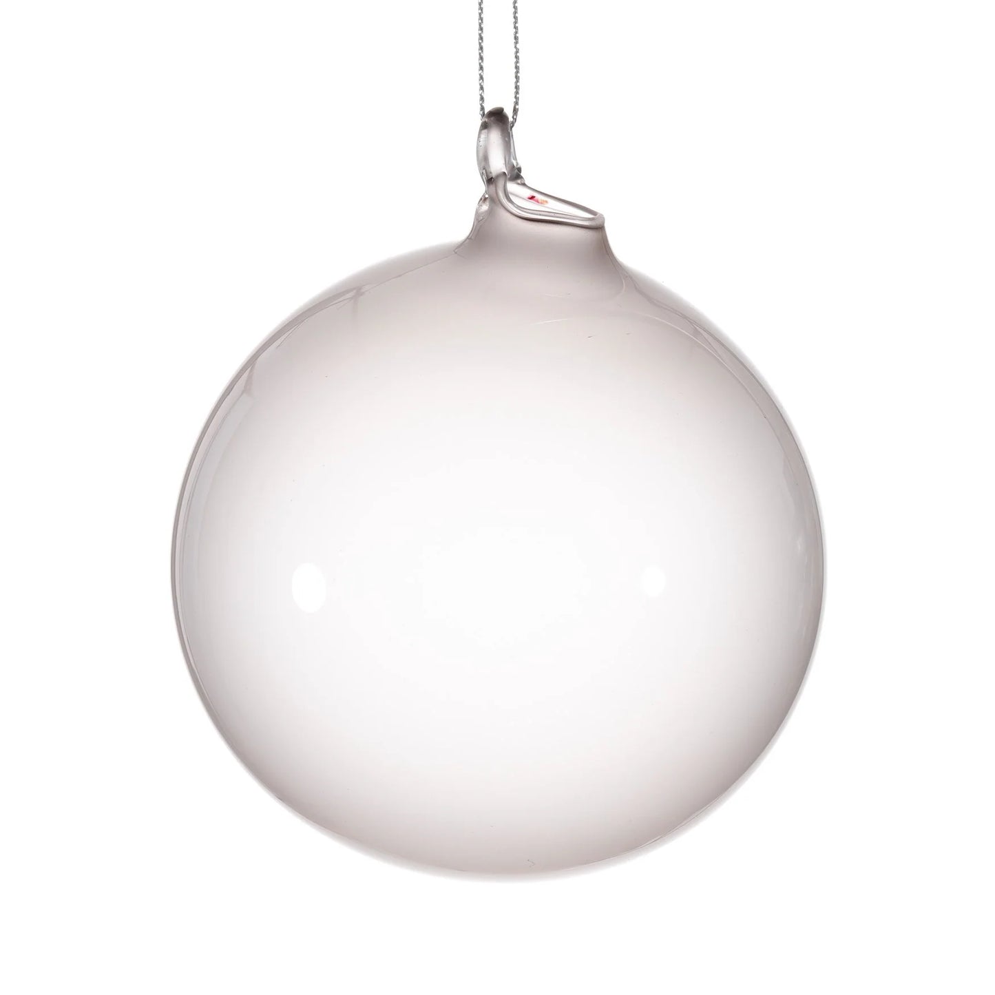 Jim Marvin Light Gray Bubblegum Glass Ornaments