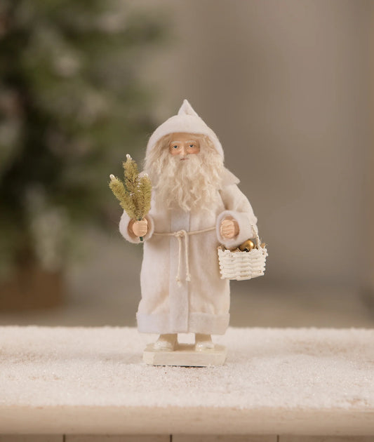Winter Santa With Basket