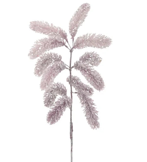 Lavender Snowy Pine Picks