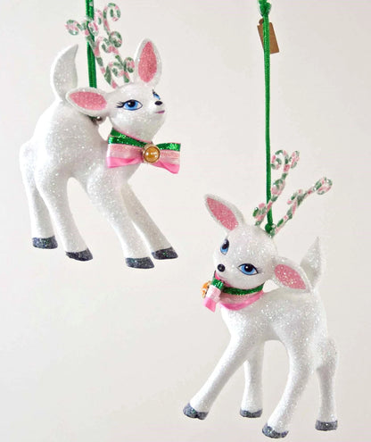 Sweet Retro Reindeer Ornaments
