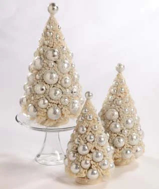 Ivory Platinum Bottle Brush Trees