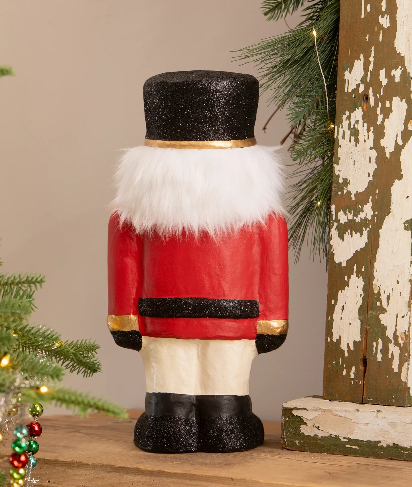 Chestnut Charlie Nutcracker, Paper Mache