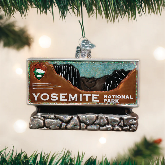 Yosemite National park Sign Ornament