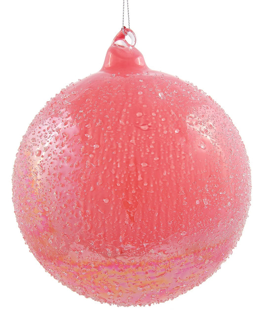Jim Marvin Beaded Wheat Glass Ball Ornaments
