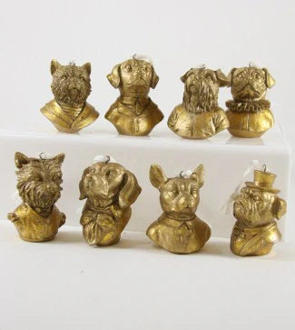 Poker Club Dog Ornament Busts