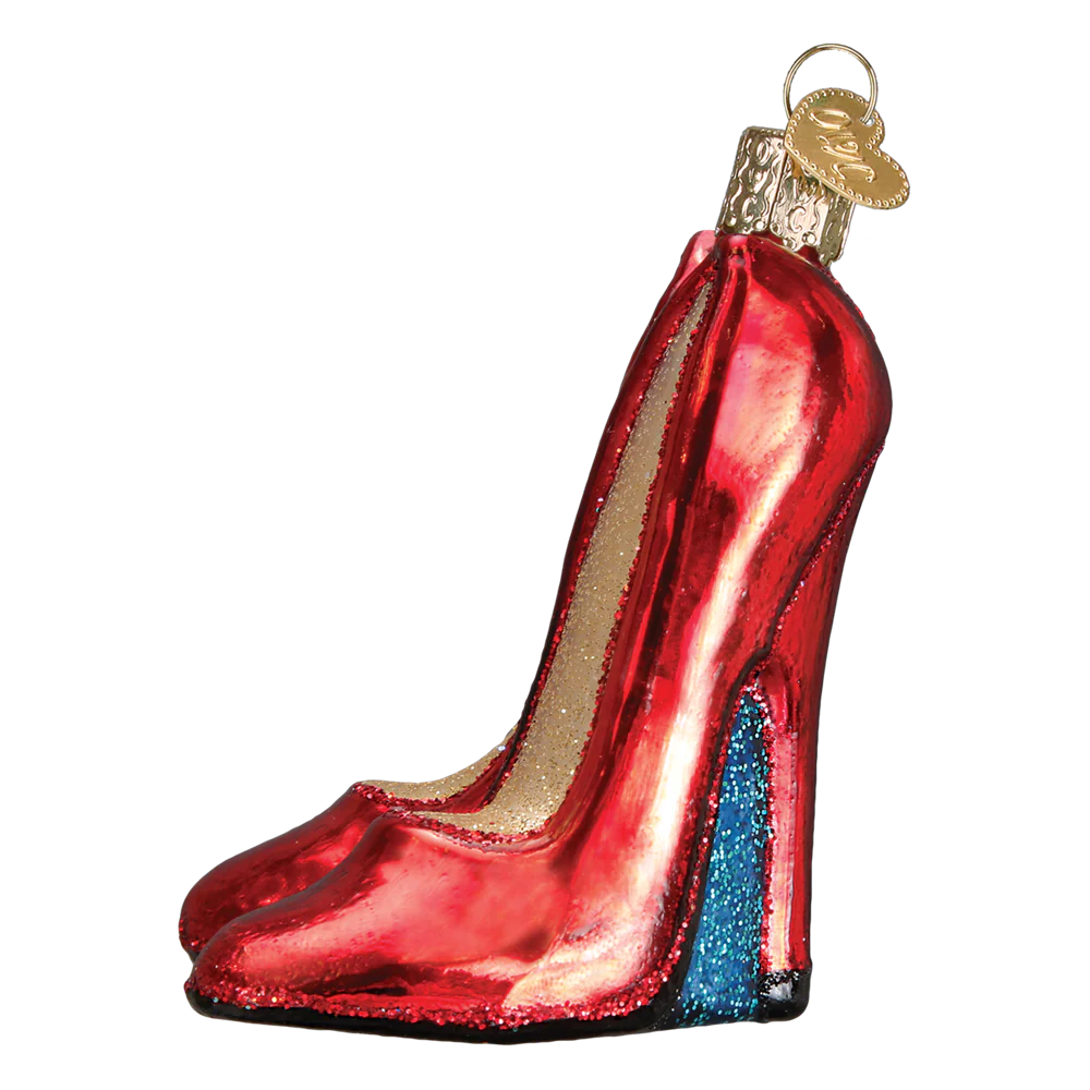 Red Spike Heels Ornament