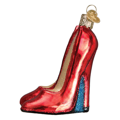 Red Spike Heels Ornament