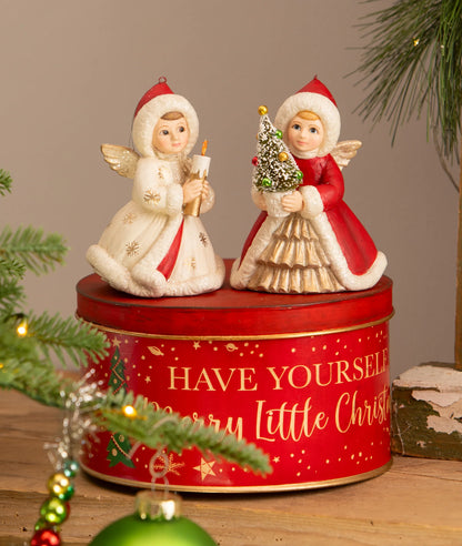Angel Holding Christmas Tree Ornament