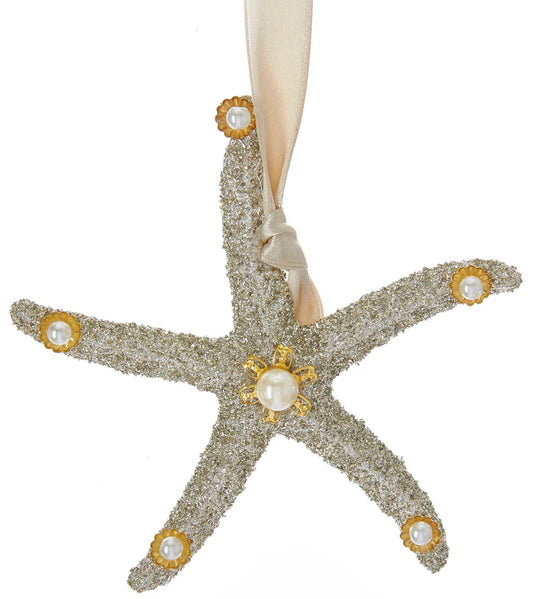 Glitter Starfish Ornament