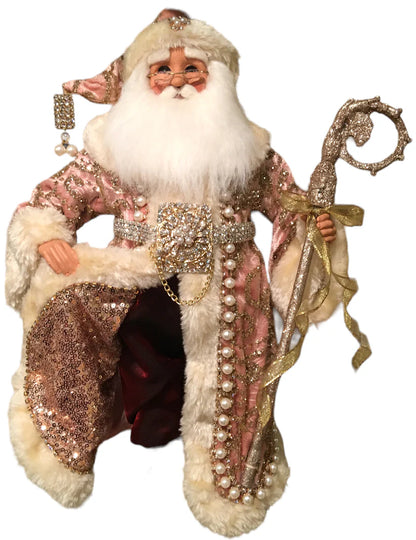 Elegant Pink Santa