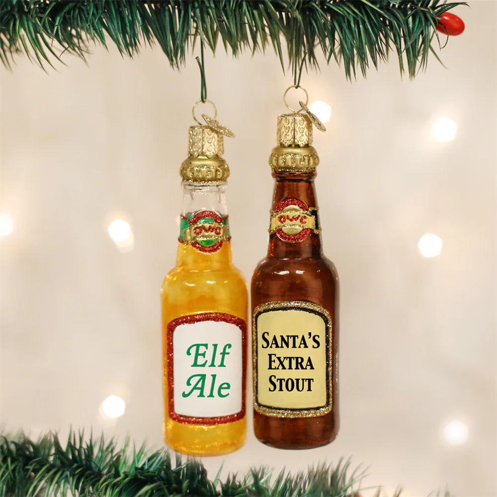 Christmas Beer Bottle Ornaments
