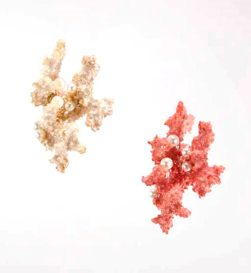 Coastal Celebration Coral & Pearl Ornaments