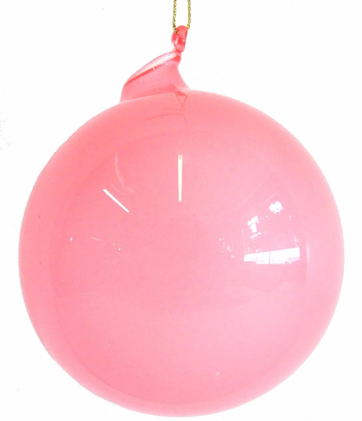 Jim Marvin Light Pink Bubblegum Glass Ornaments