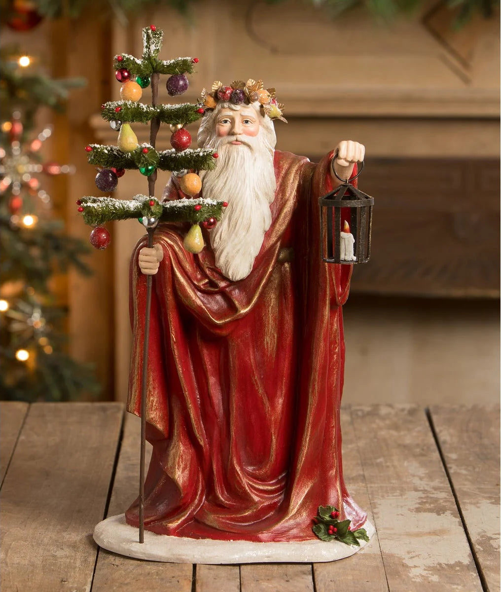 Elegant Lighting the Way Santa with Fruit