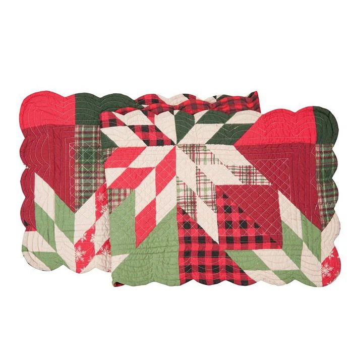 Country Christmas Quilted Table Runner