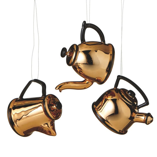 Copper Teapot & Coffee Pot Ornaments