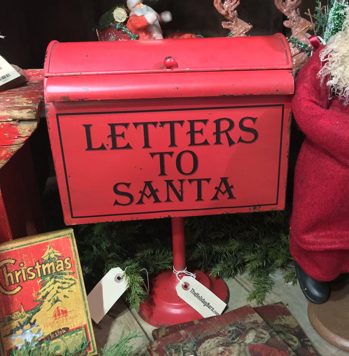 Letters to Santa Mailbox on Pedestal