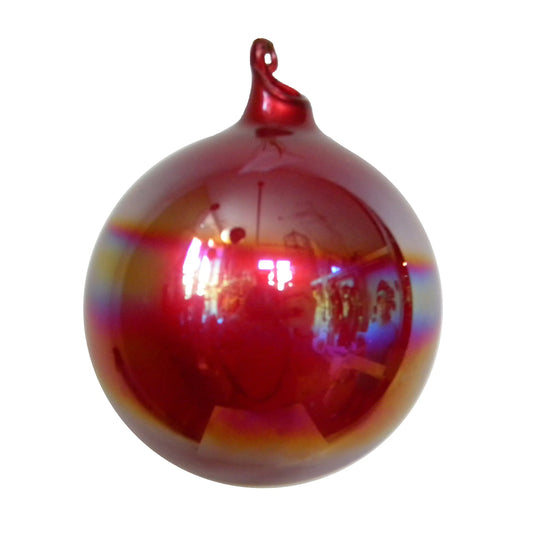 Jim Marvin Red Pearl Glass Ball Ornaments