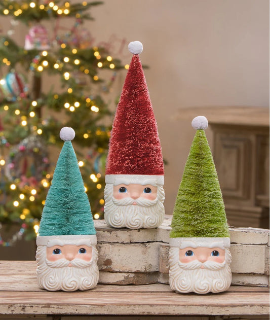 Bottle Brush Hat Santas