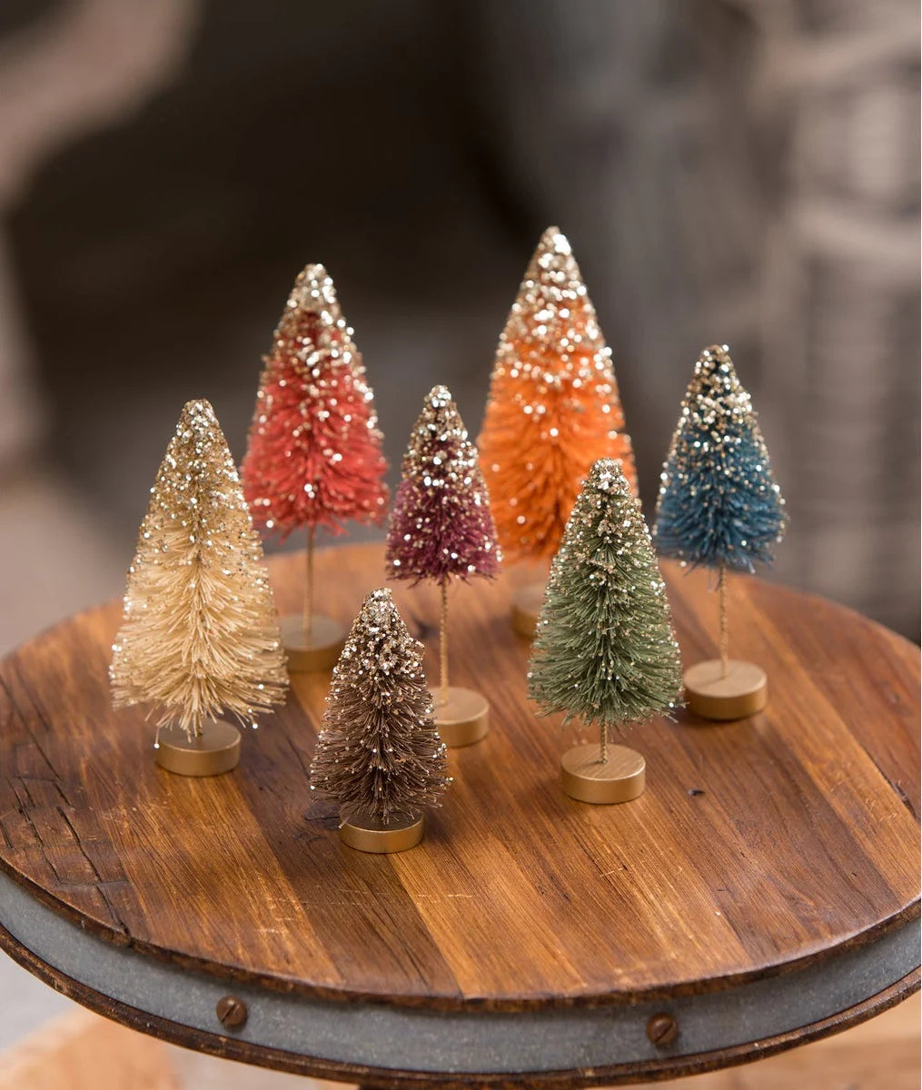 Mini Fall Bottle Brush Trees