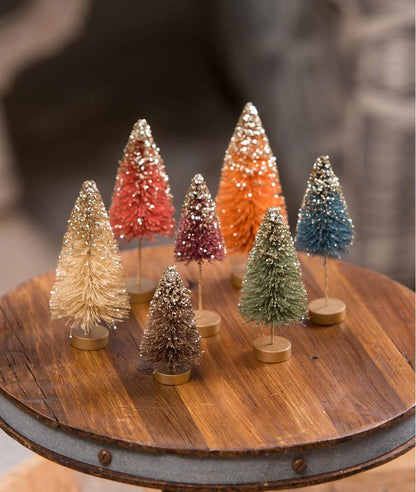 Mini Fall Bottle Brush Trees